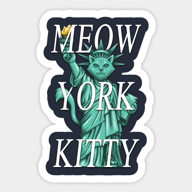 Meow York Kitty Sticker by c0y0te7